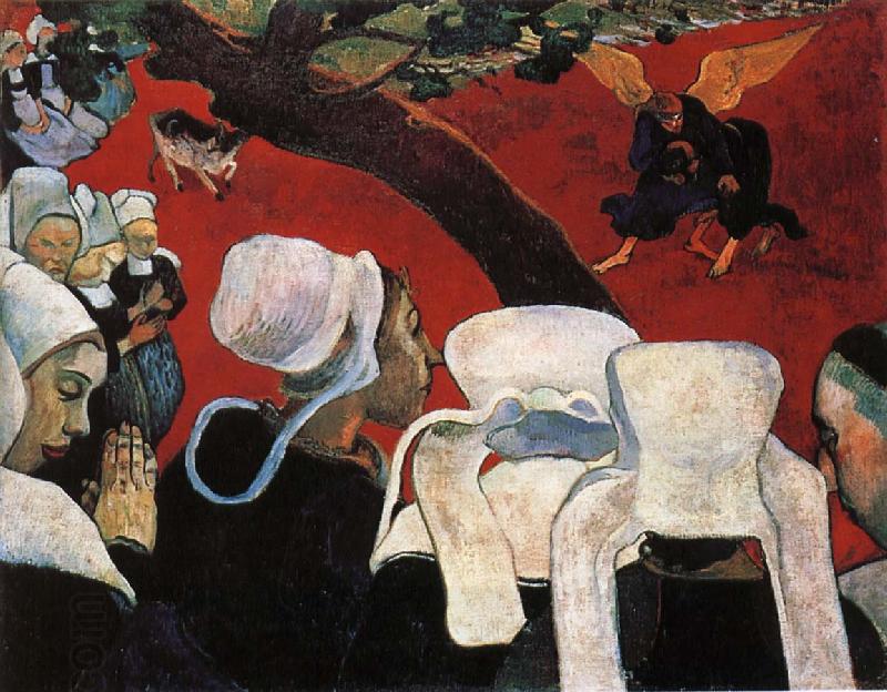 Paul Gauguin Jacob struggled with the Angels